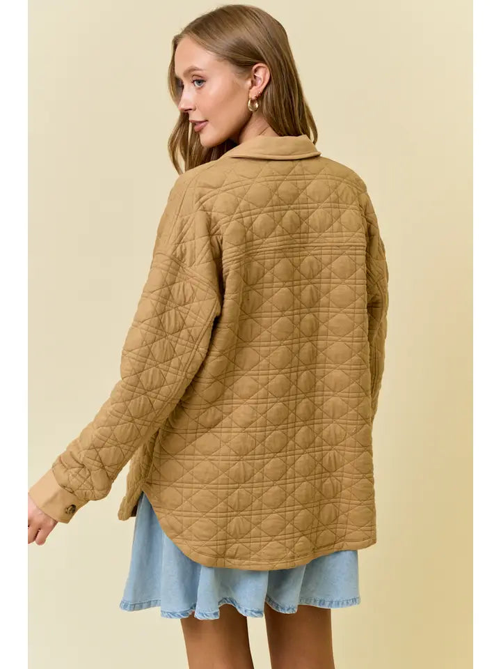 Aspen Quilted Jacket Tan