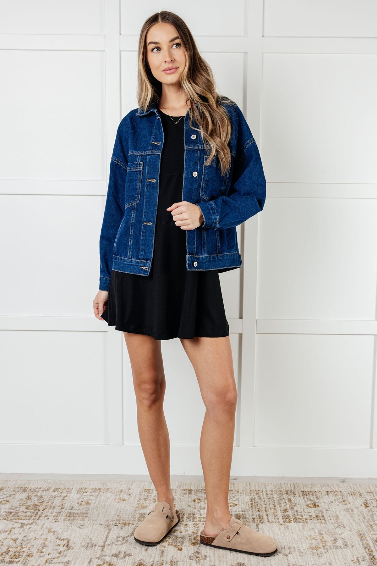 Gym and Tonic Butter Romper Dress in Black