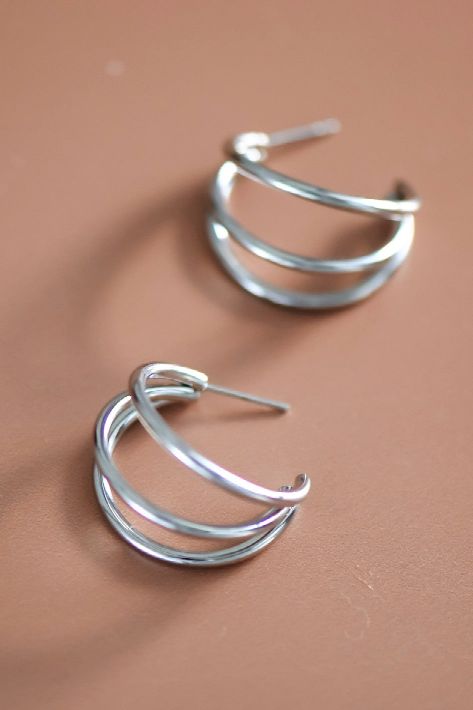 Non-Tarnish Stainless Steel Hoop Earrings