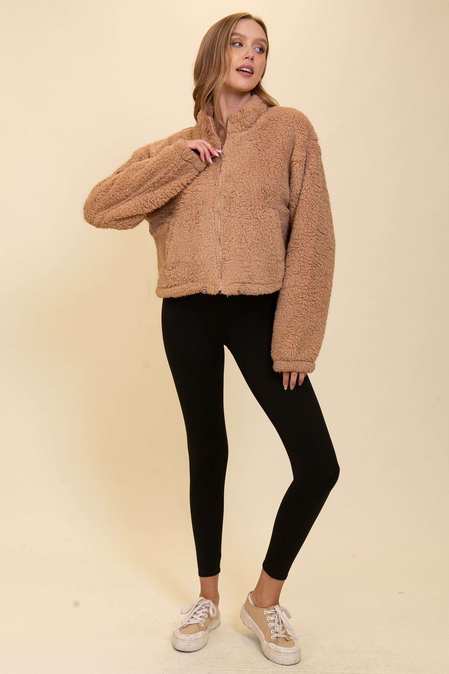 Taupe Snuggle Me Up Cozy Sherpa