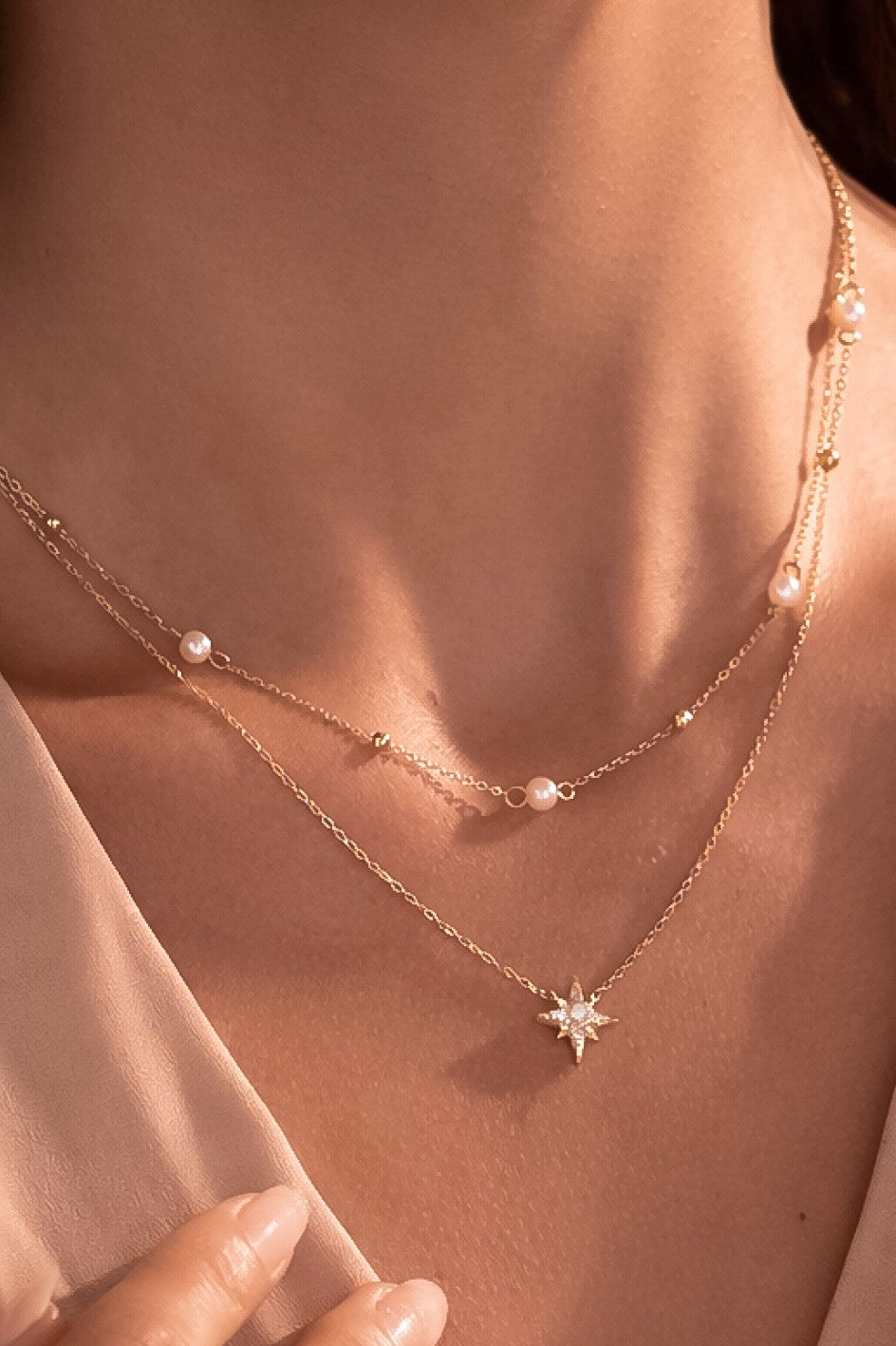 Star 18k Gold Pvd Plated Waterproof Stainless Steel Necklace 2.0