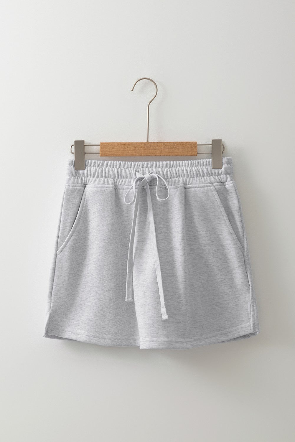 French Terry Drawstring Mini Skort with Pockets