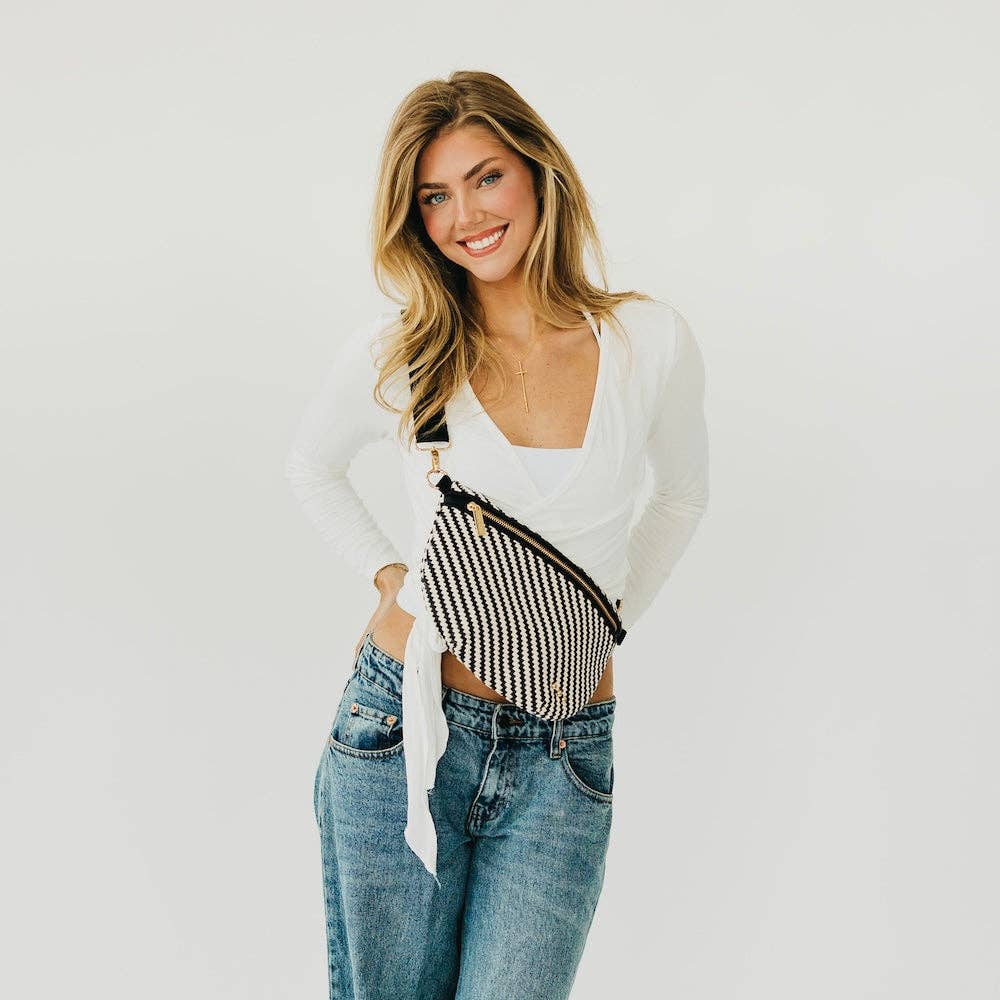 PREORDER Pretty Simple - Woven Westlyn Bum Bag