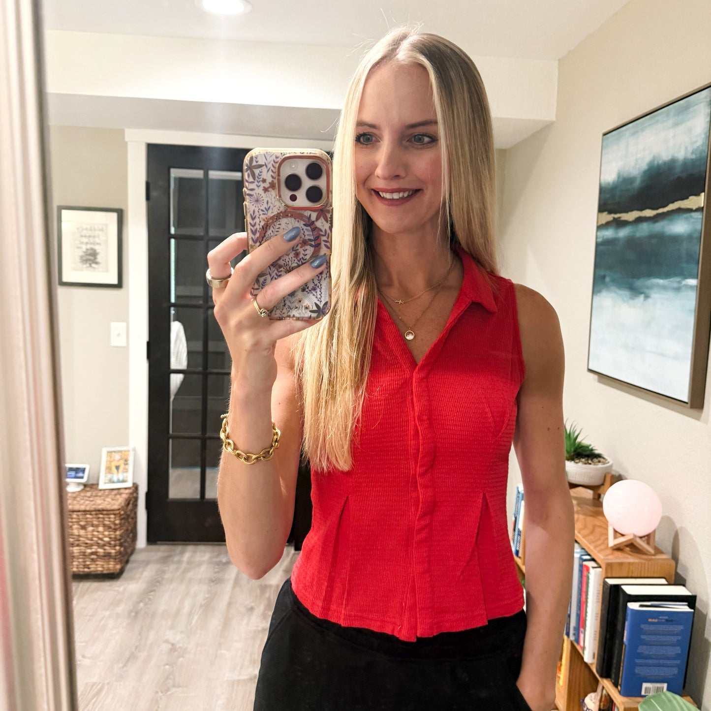 Styled Collar Neck Top