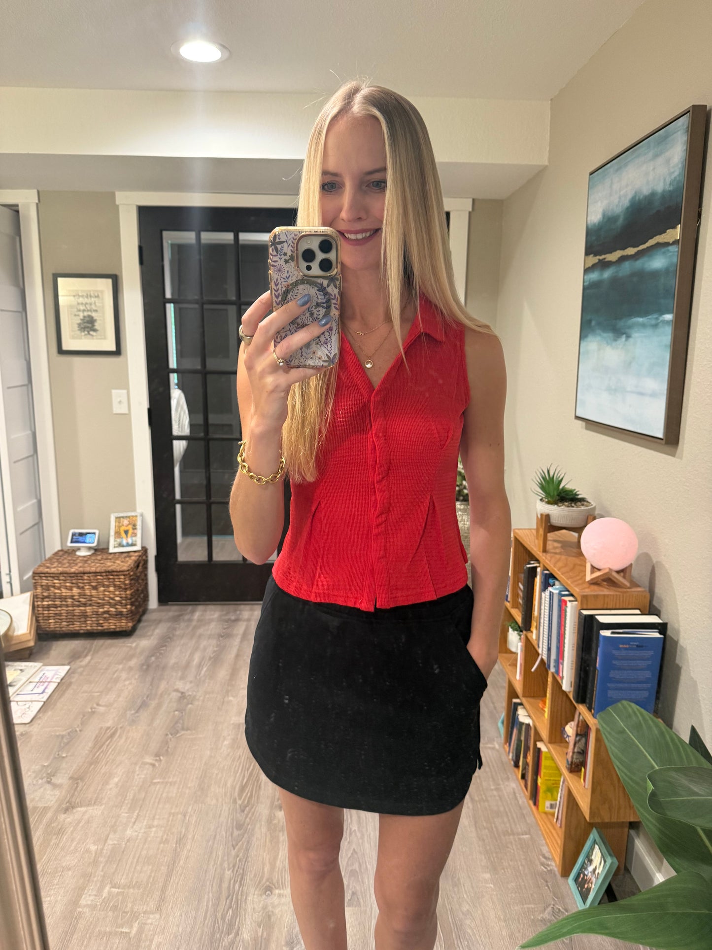 Styled Collar Neck Top