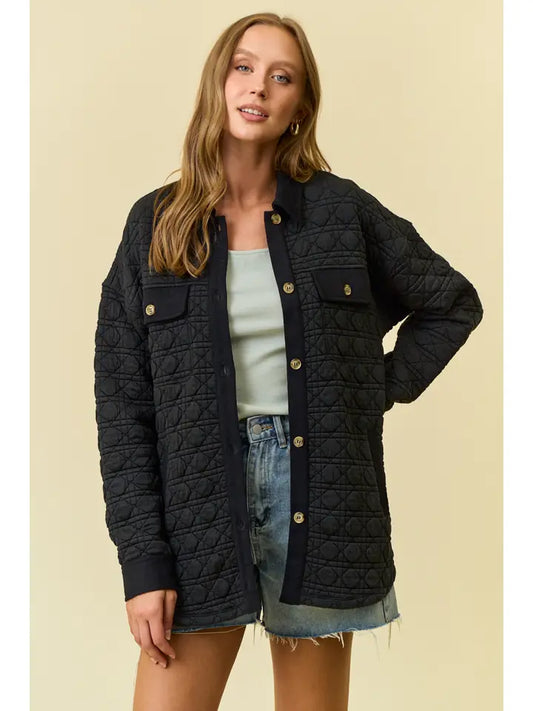 Aspen Quilted Jacket Black