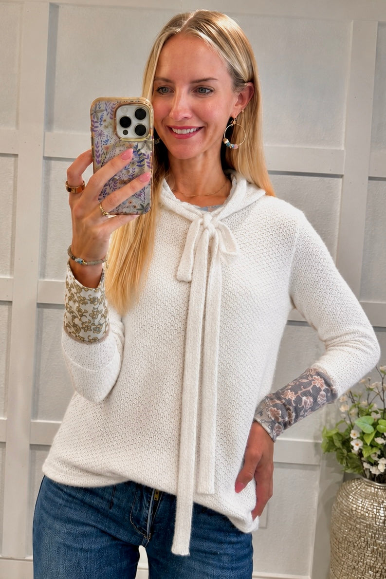 A Tad Chilly Waffle Knit Hoodie