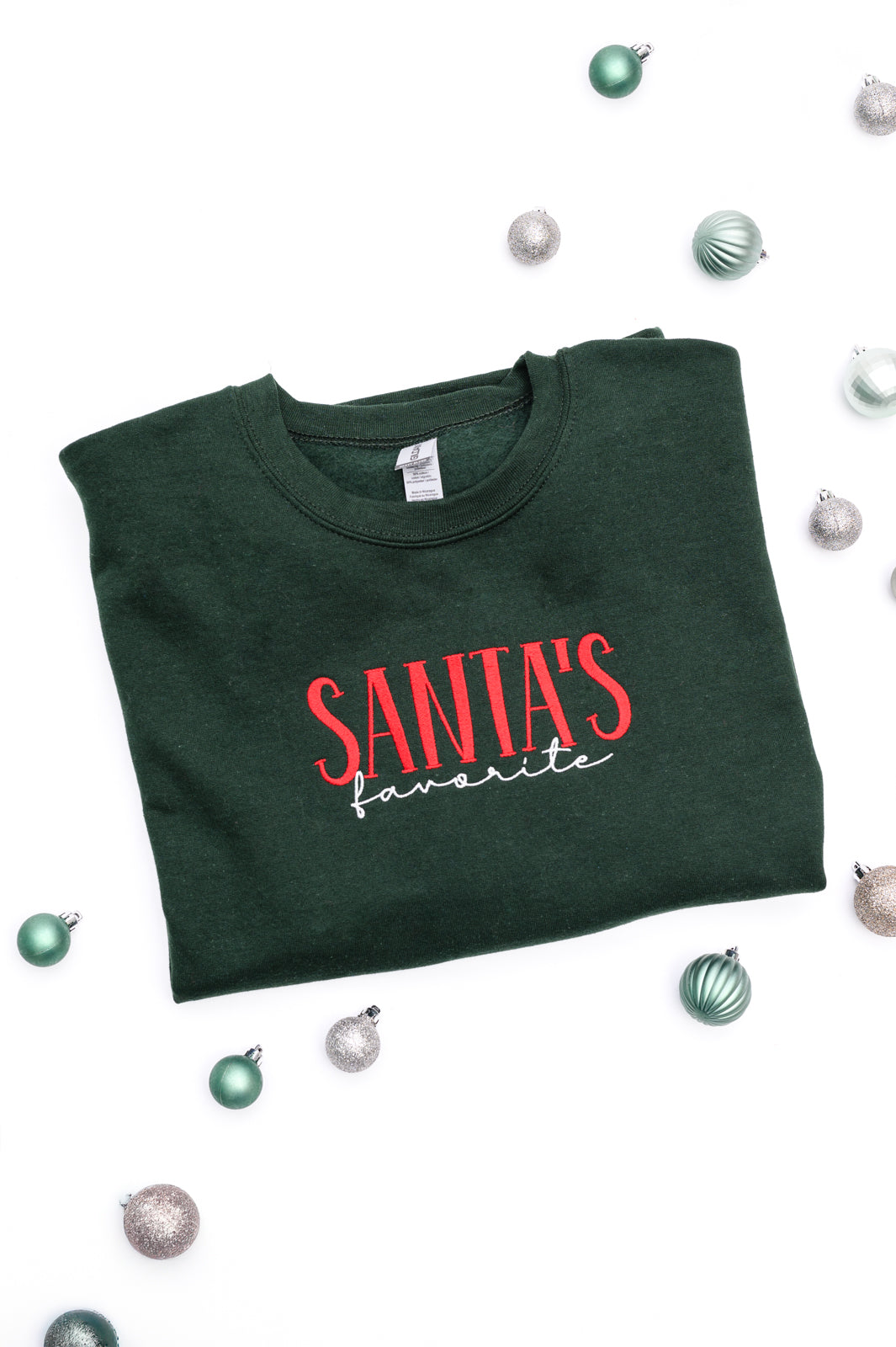 PREORDER: Santa's Favorite Embroidered Sweatshirt