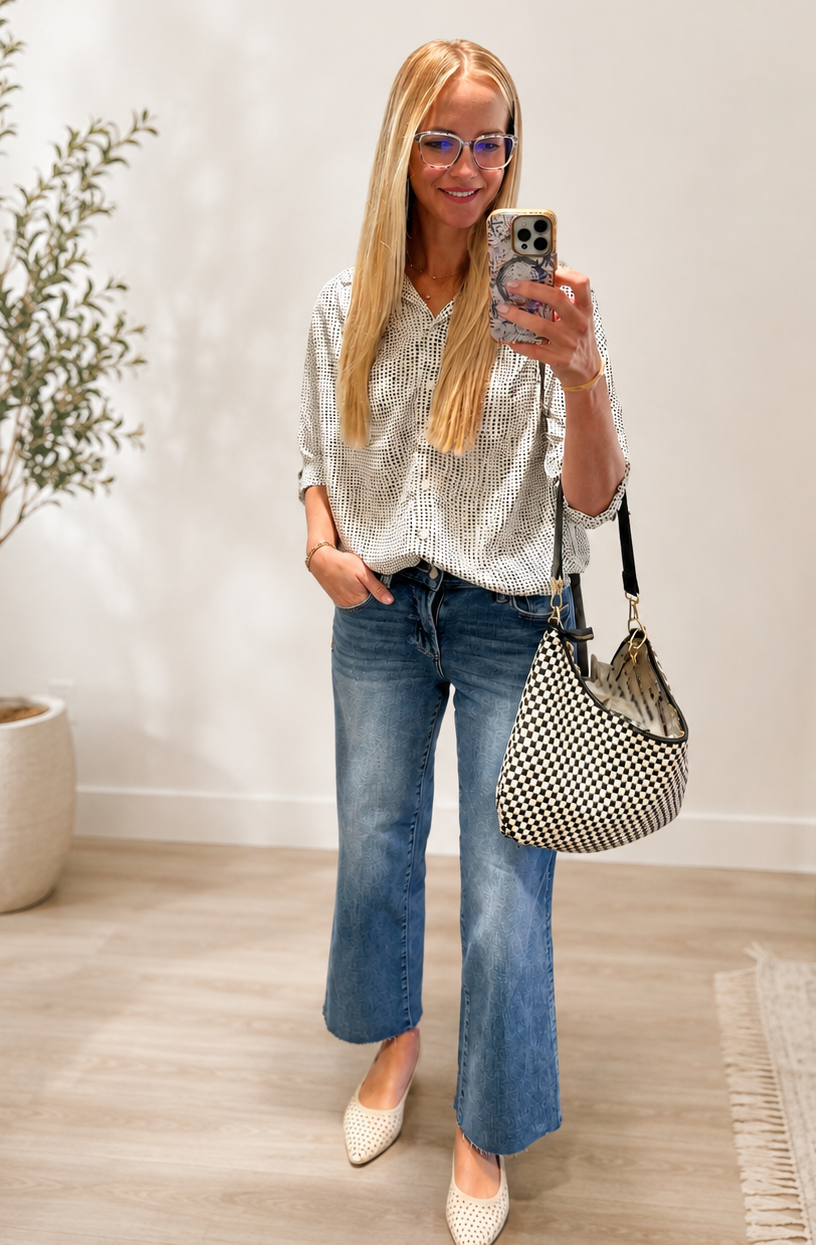 Terms of Endearment Dolman Sleeve Button Up