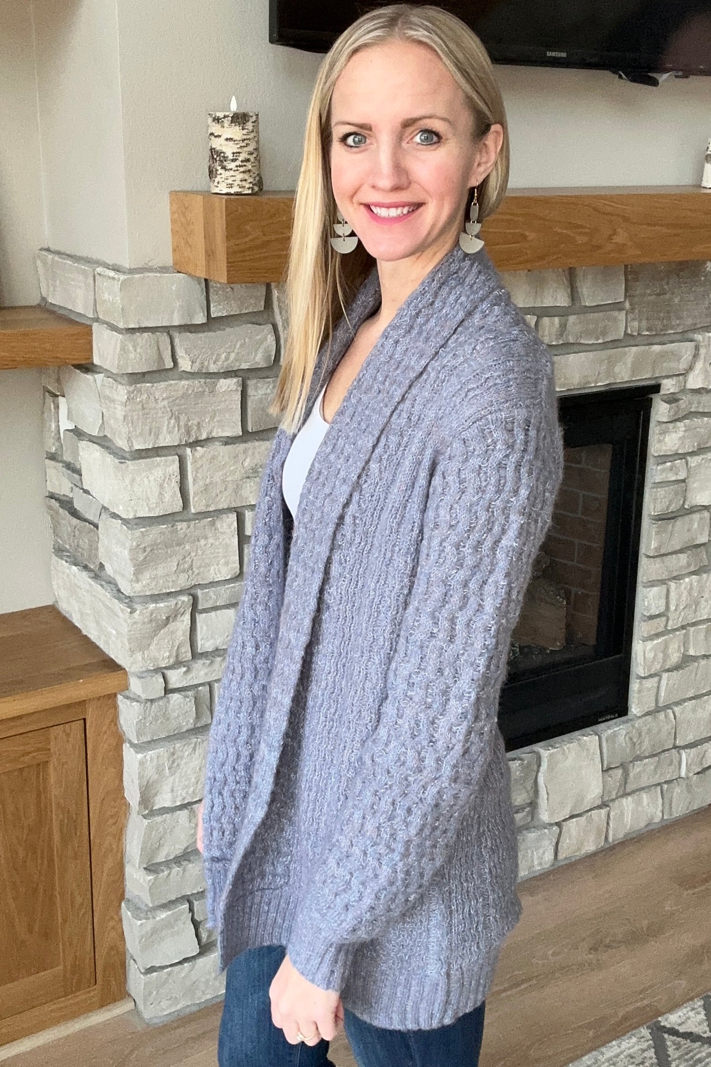 Cozy Finish Open Cardigan