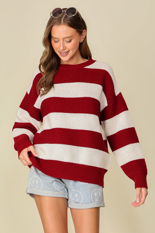 Everyday Striped Game Day Sweater