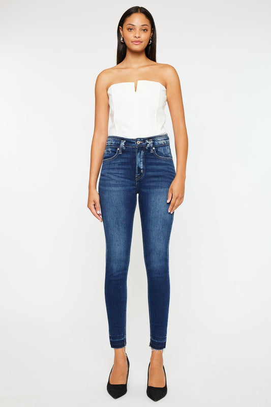 KANCAN: High Rise Ankle Skinny Jeans