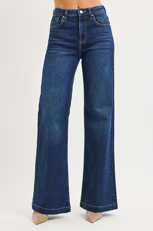 RISEN High Rise Wide Leg Jeans