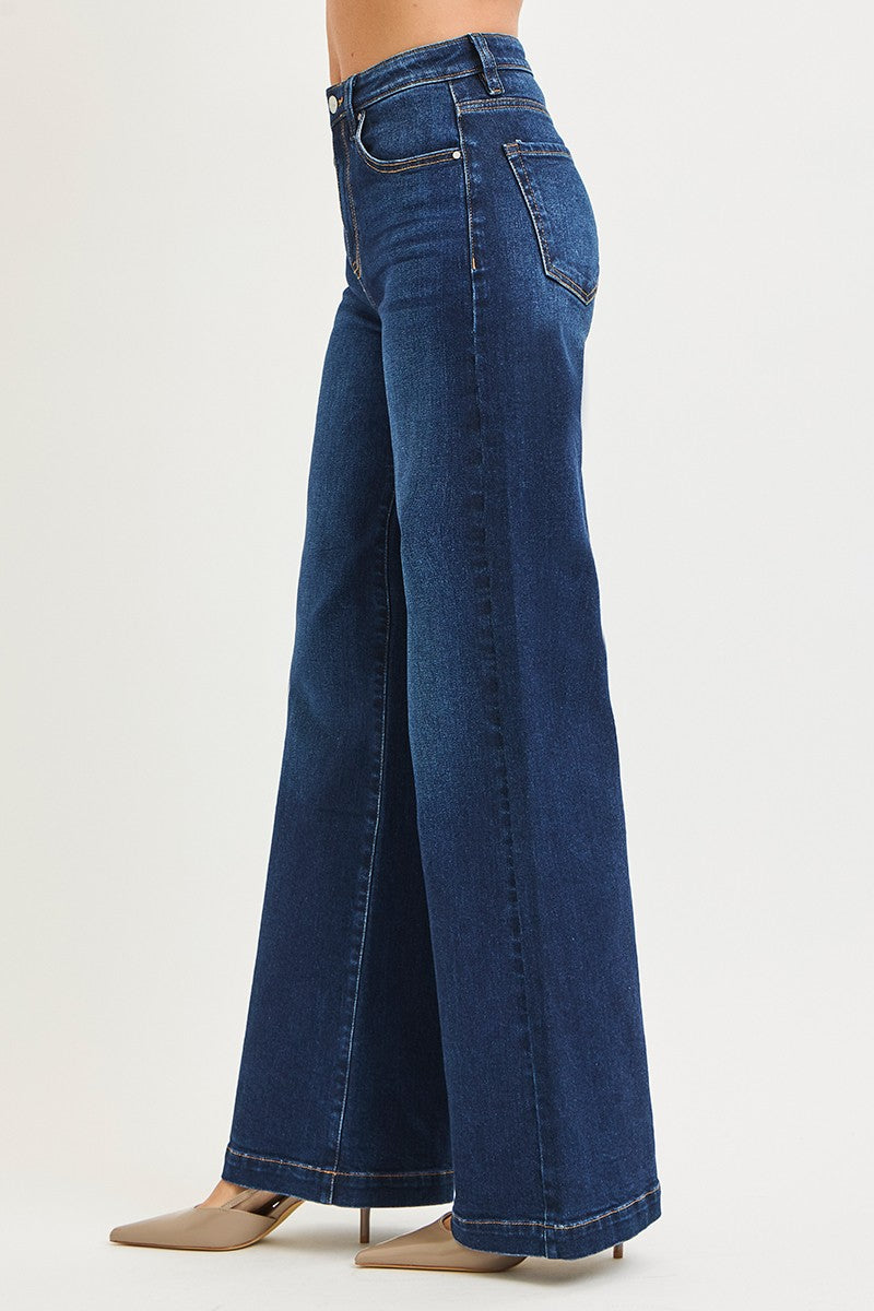 RISEN High Rise Wide Leg Jeans