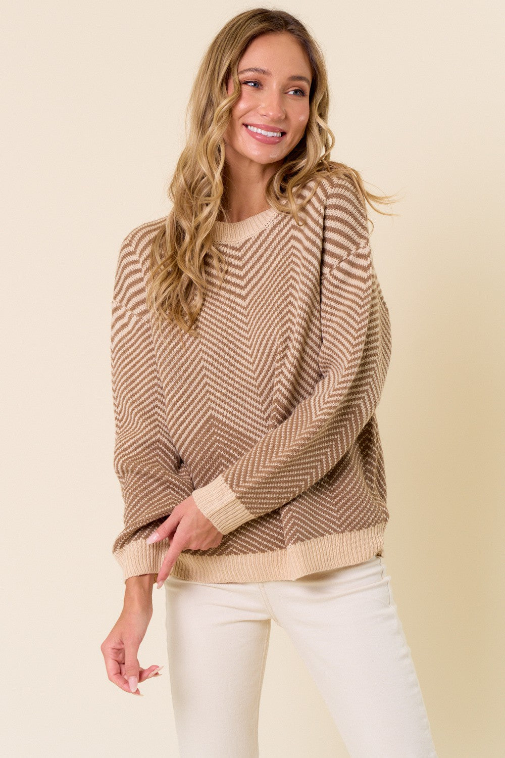 Mocha Totally Twisted Sweater