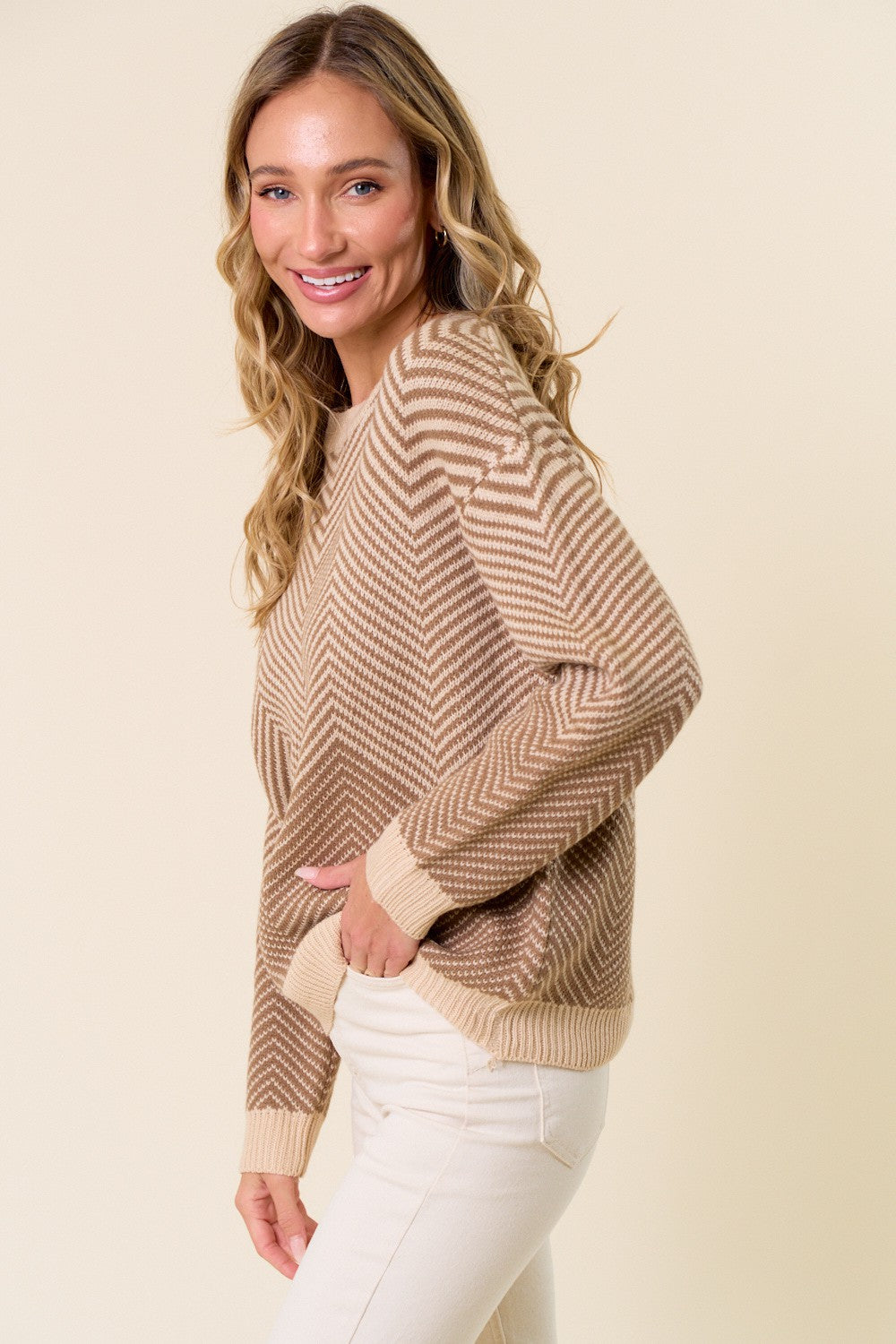 Mocha Totally Twisted Sweater