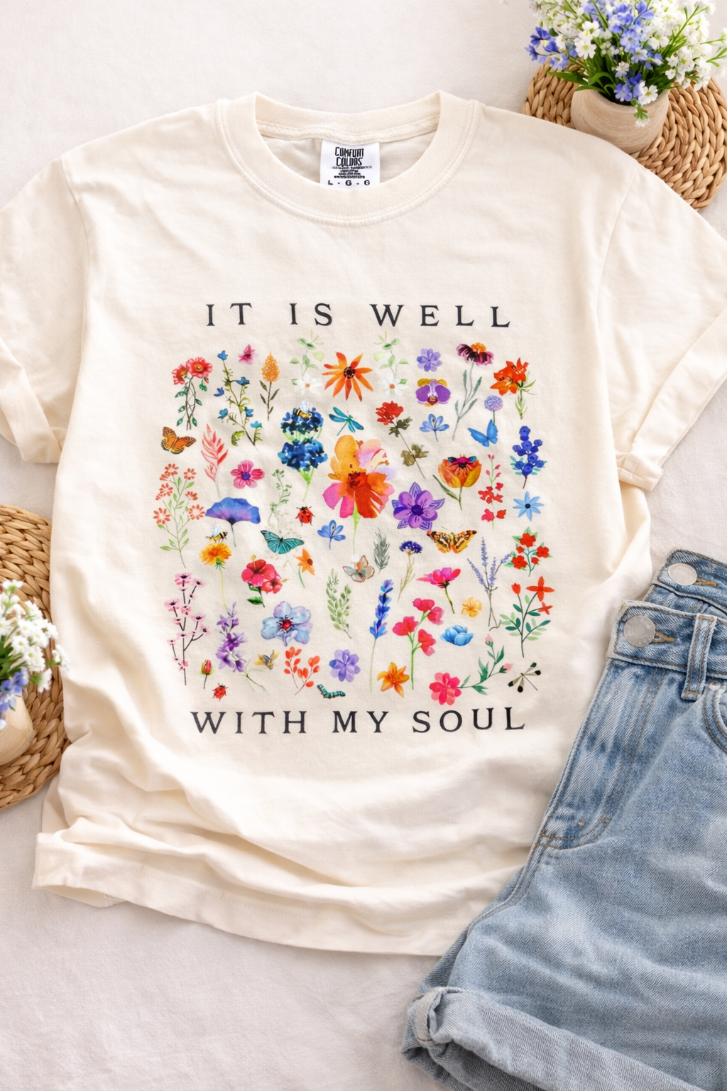 It is Well Graphic Tee: Mocha